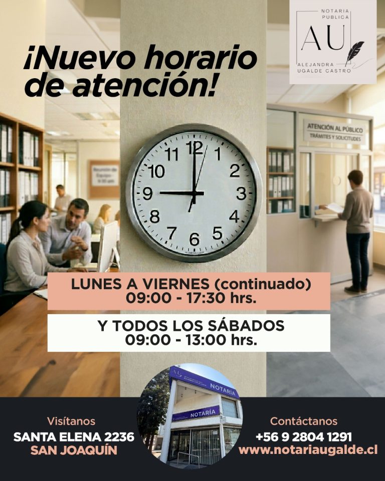 Nuevo horario de atención!