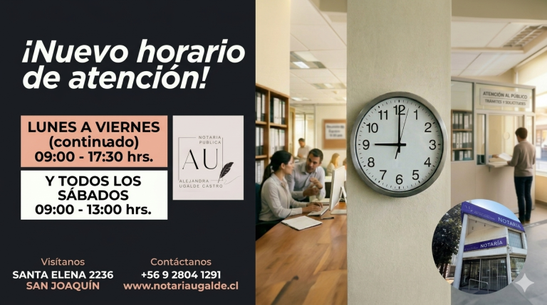 Nuevo horario de atención!